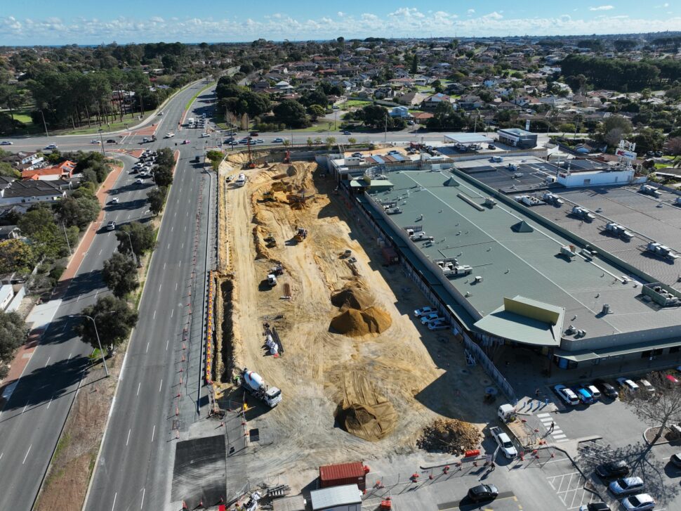 Kardinya Park Shopping centre being redeveloped by Ricciardo Earthmoving